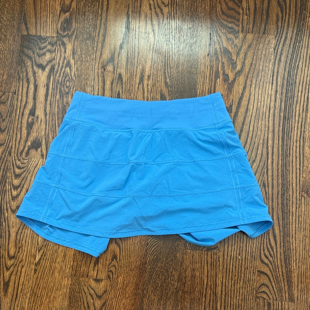 Lululemon Pool Party Blue Pace Rival Skirt